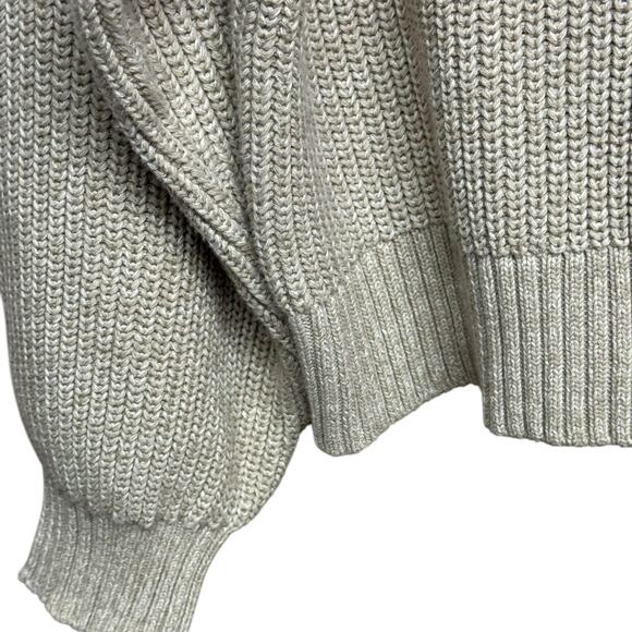 Gap Rolled Neck Taupe Pullover Sweater Size Large - Picture 3 of 6